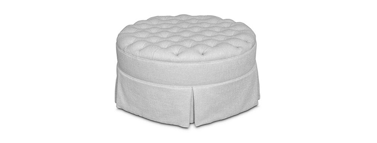 Ottomans and Stools - Diamond Buttoned