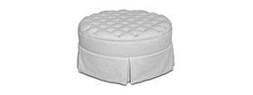 Ottomans and Stools - Diamond Buttoned